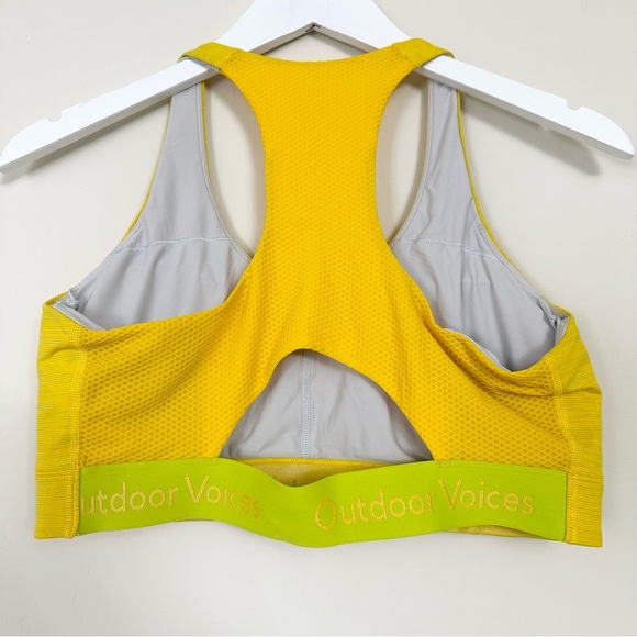 Outdoor Voices Doings Things Bra / TechSweat 7/8 Zoom Leggings Sunshine Set - Picture 8 of 16